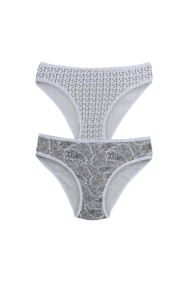 Patterned Cotton Women's Panties 2-Pack