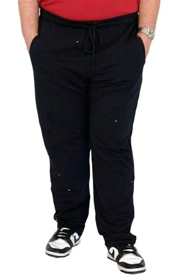 Large Size Men's Sweatpants Classic 2 Thread 11100 Navy Blue
