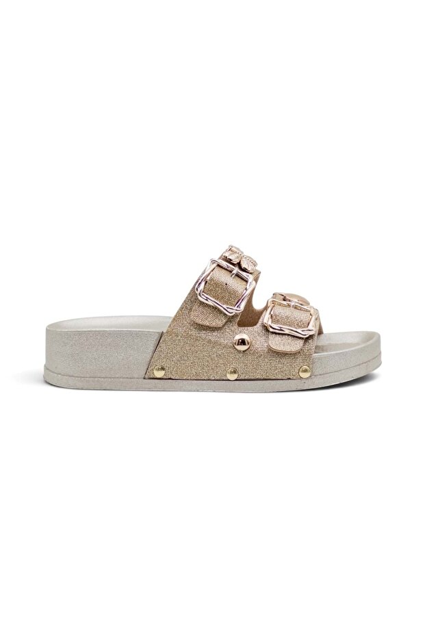 0250 Butterfly Silvery Women's Slippers