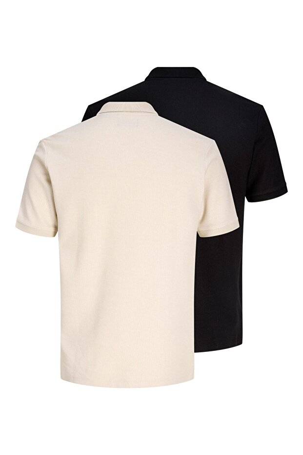 Poloshirt 2er-pack Einfarbig Poloshirt - 3