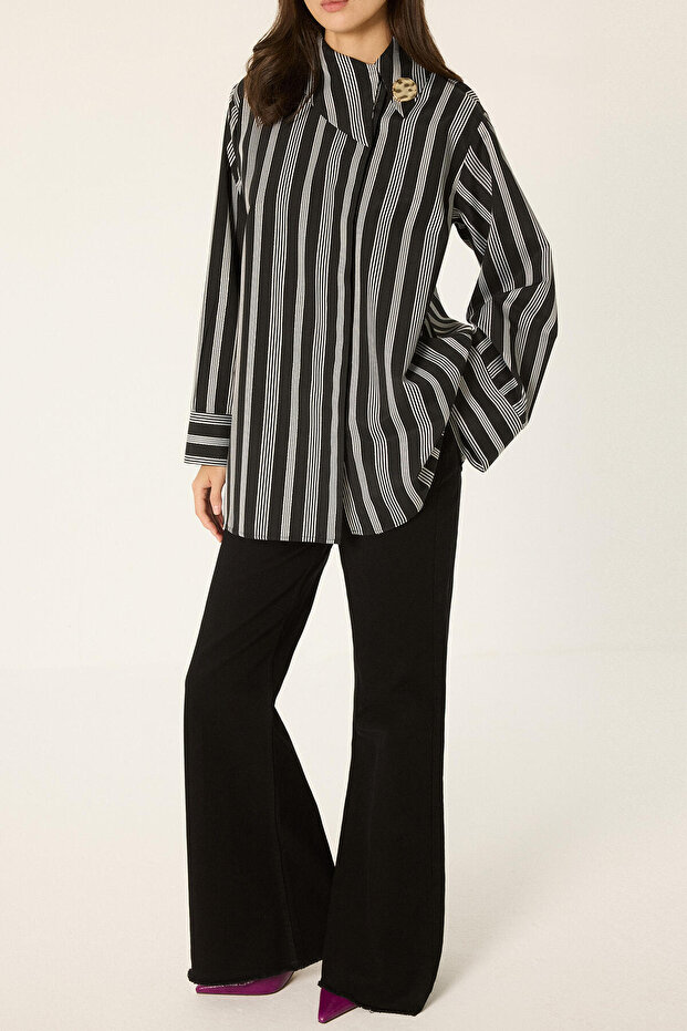 Glitter Striped Shirt - 6