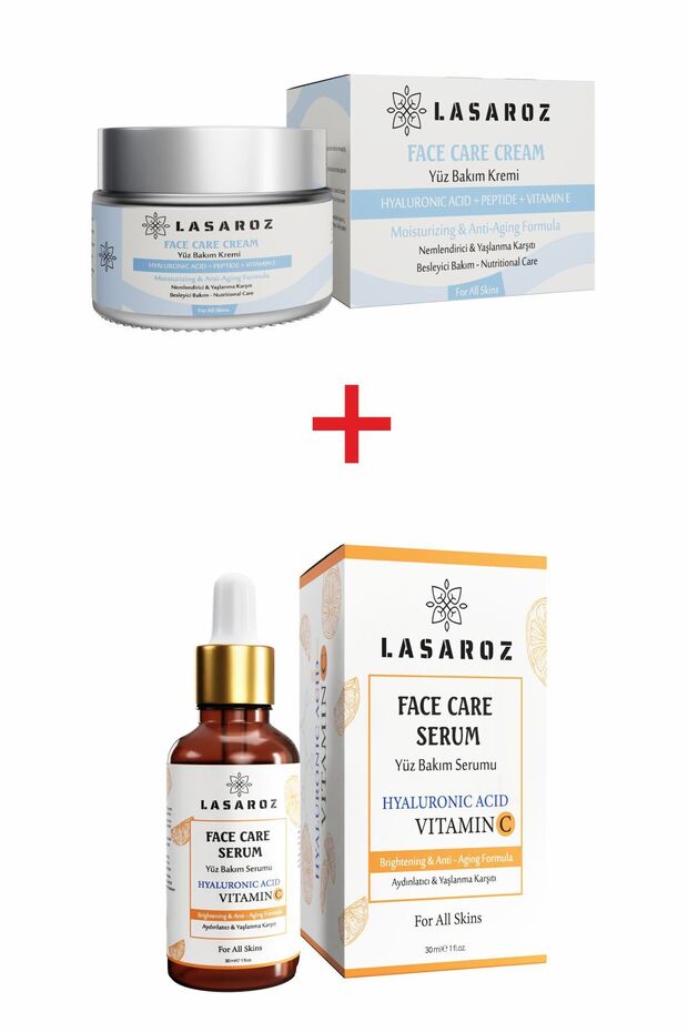 Facial Care Serum 30 ml + Facial Care Cream 50 ml Moisturizing Anti-Aging Tone Equalizer Advantageous Set