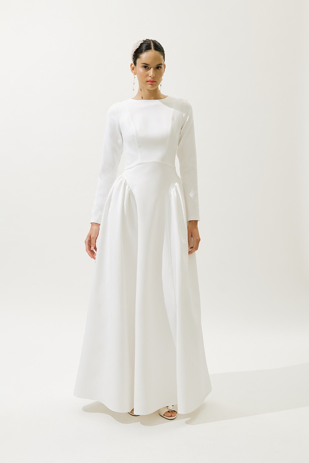 LORA ABENDKLEID ECRU - 3