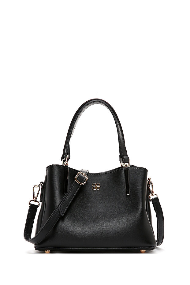 Women's Black Long Strap Shoulder Bag 26Pbd200418