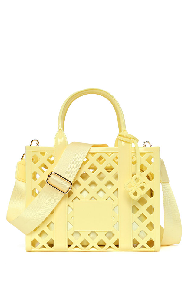 Women's Yellow Long Strap Jelly Handbag 26Sbd2173Pv