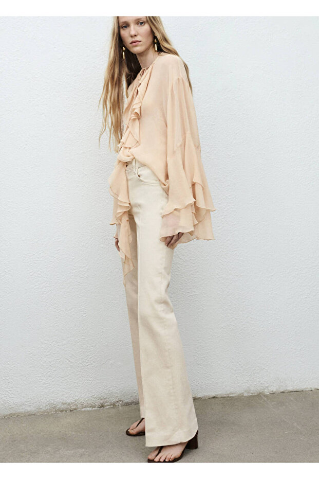 Mid-Waist Flared Jeans - 7