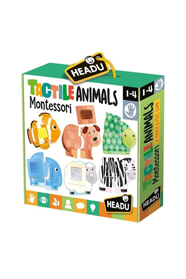 Headu Tactile Animals Montessori (1-4 سنوات)