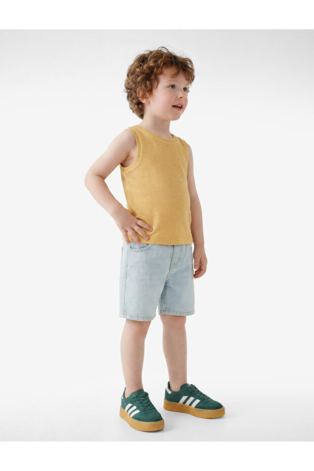 Cotton Sleeveless Crew Neck Basic Undershirt - 3