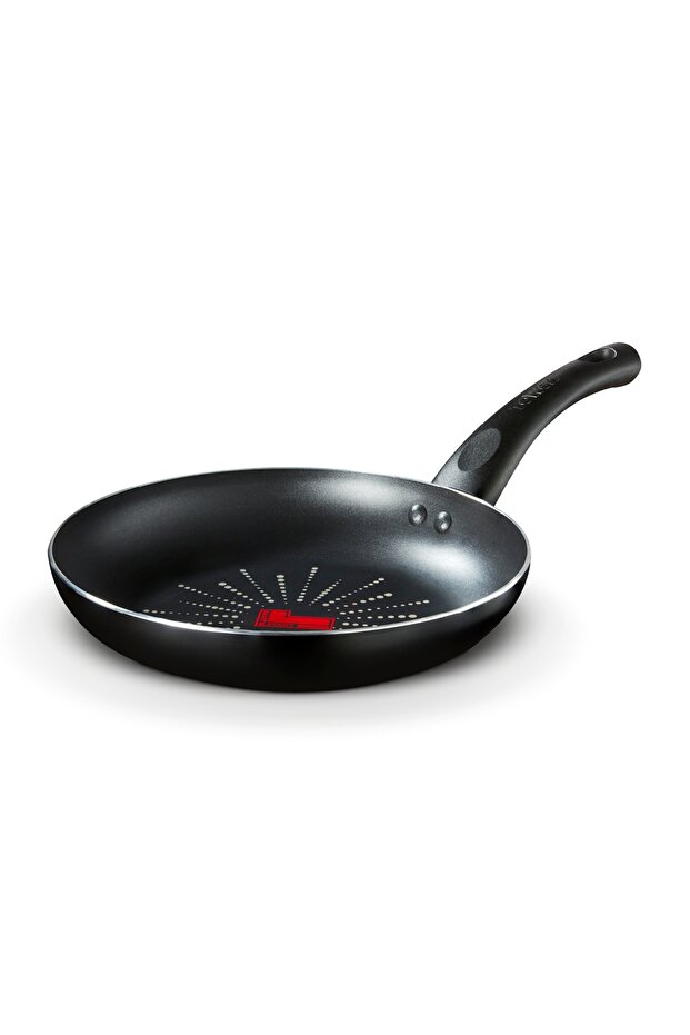 SmartStart Classic 24cm Frying Pan, Non-Stick, Temperature Indicator, Dishwasher Safe, Black