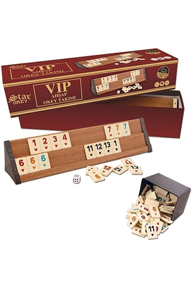 Vip Wooden Okey Set