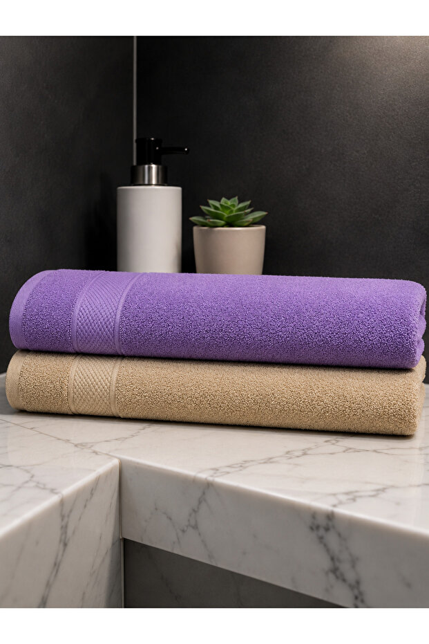 2 Pieces of 40X70 Towels for Hand and Face Bath