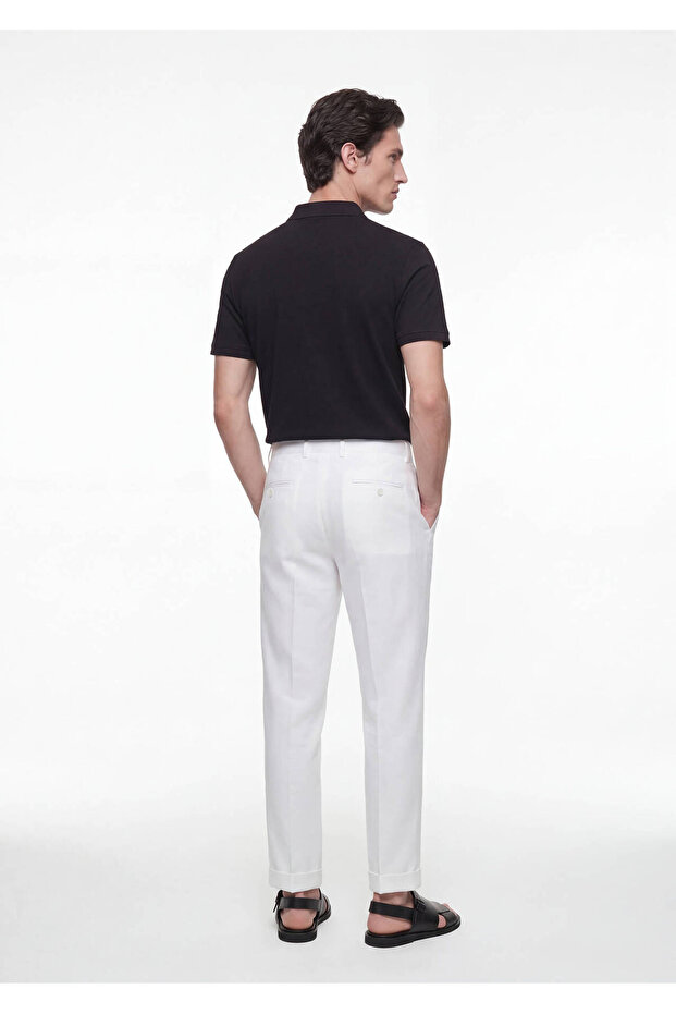 Negru simplu tricou - 4
