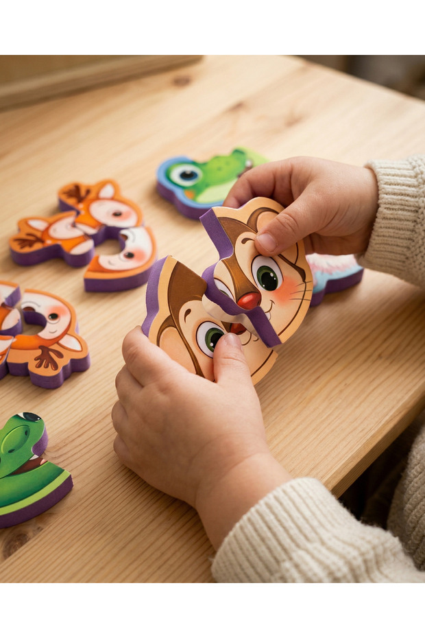 Puffy Baby Puzzle - Hayvanlar +18 Ay - 3