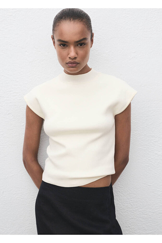 Short-Sleeved Slim Knitwear Sweater