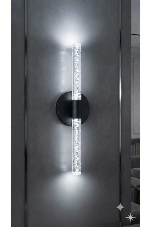 مصباح حائط LED بتصميم عصري من Bubbleflux Medium مقاس 40 سم - مصباح حائط - أسود - كهربائي - LED أبيض