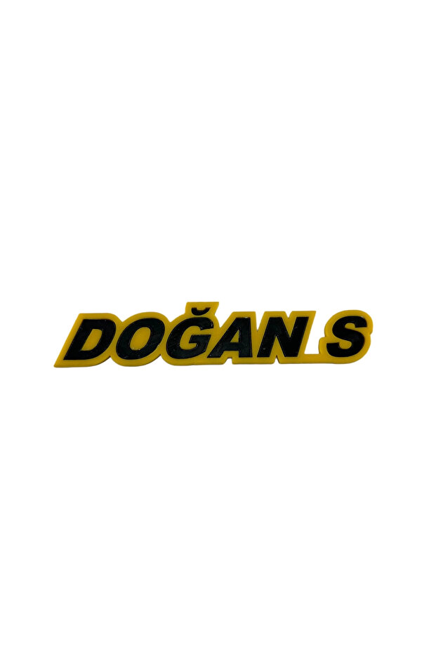 الشعار الخلفي للعلامة التجارية Doğan S باللون الأسود