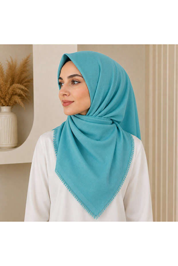 Flammed Cotton Headscarf