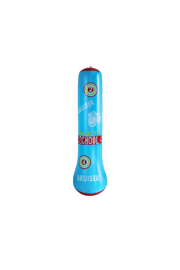 1.2m-Blue PVC Thickened Children's Boxing Column, Inflatable for Teenagers. Fitness Punching Bag Tha
