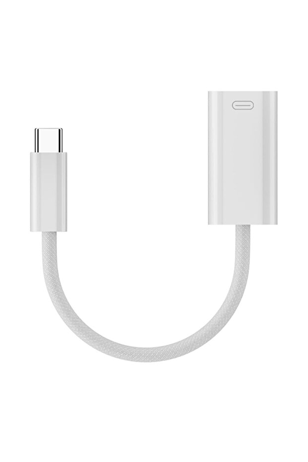 محول OTG من USB-C ذكر إلى L أنثى - يدعم الشحن/نقل البيانات/إخراج الصوت لسماعات آيفون