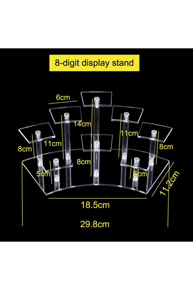 8 positions Acrylic Dessert Display Stand Jewelry Cake Perfume Storage Rack Birthday Party Cupcake D