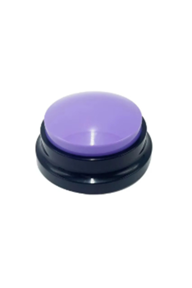 purple Dog Toys Funny Dog Recordable Pet Toys Talking Pet Starters Pet Speaking Buttons Portable Cut