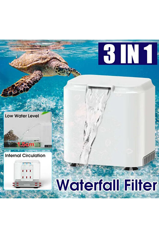 SUNSUN EN-02 3 in 1 Low Noise Aquarium Filter Water Filter Fish Tank Internal Circulation Turtle Tan