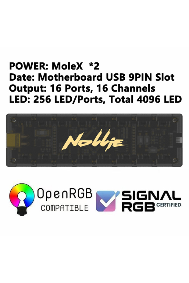 16 Channels NEW Nollie SignalRGB OpenRGB Universal 5V 3PIN ARGB Asynchronous Controller HUB For Comp