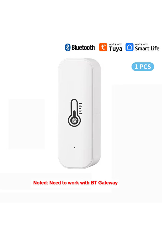 BT No Screen Tuya Bluetooth Hygrometer Thermometer with/No LCD Display Indoor Temperature and Humidi