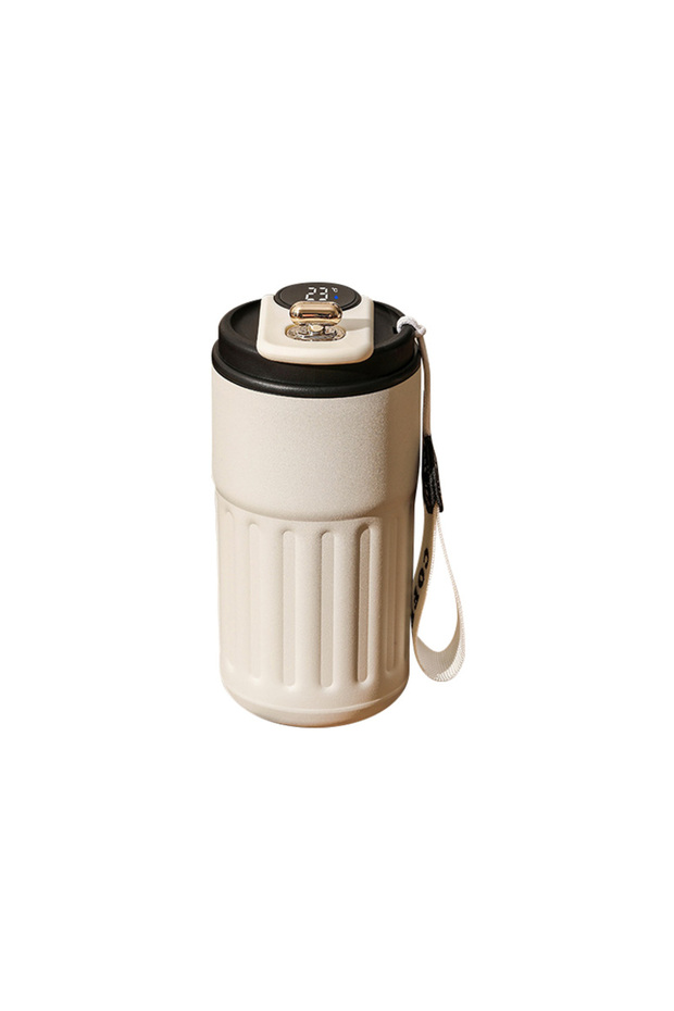 450ml black 450ml Thermos Bottle Smart Display Temperature 316 Stainless Steel Vacuum Cup Office Cof