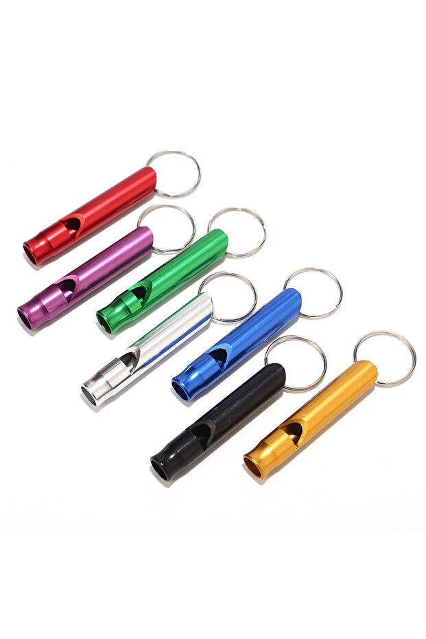 One Size Outdoor Survival Whistle Pendant Keychain High Decibel Portable Rescuing Signaling Whistles