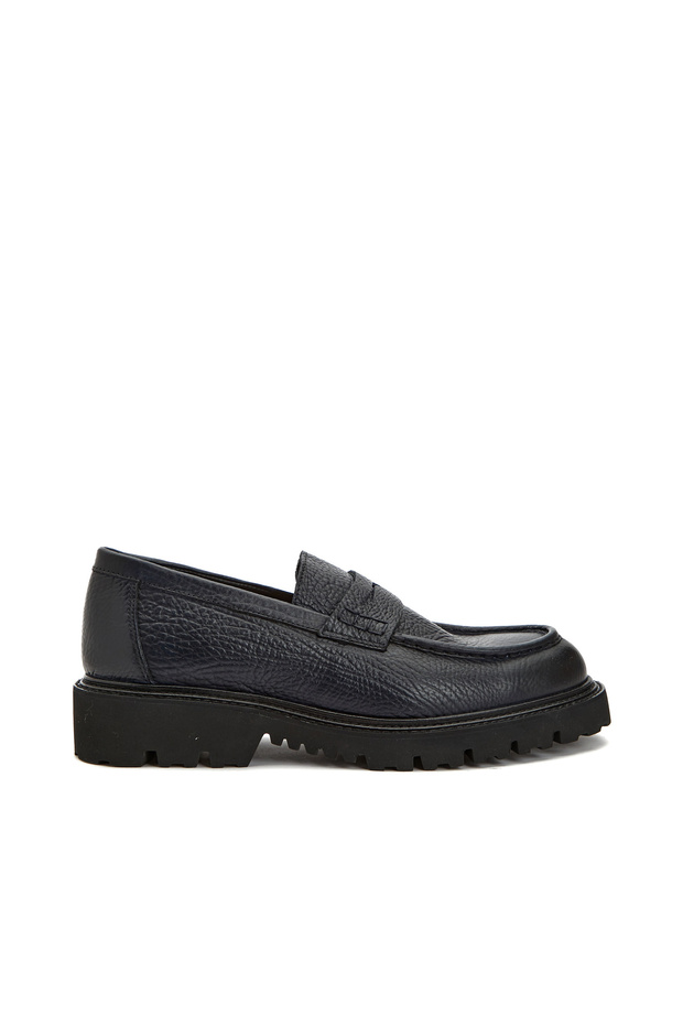 Lacivert Erkek Deri Loafer