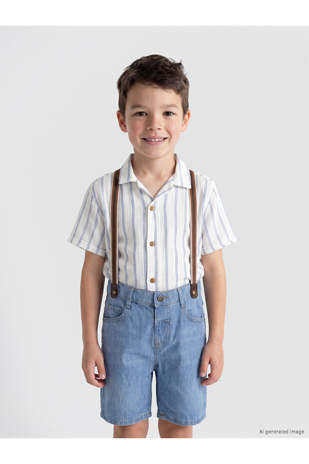 Nevavm with Difference Boys' Short-Sleeved Shirt