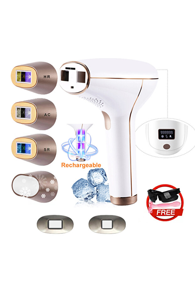 Updated Cordless IPL Vancostar Cordless Laser Hair Removal Rechargeable 4in1 Replaceable Lamp Coolin
