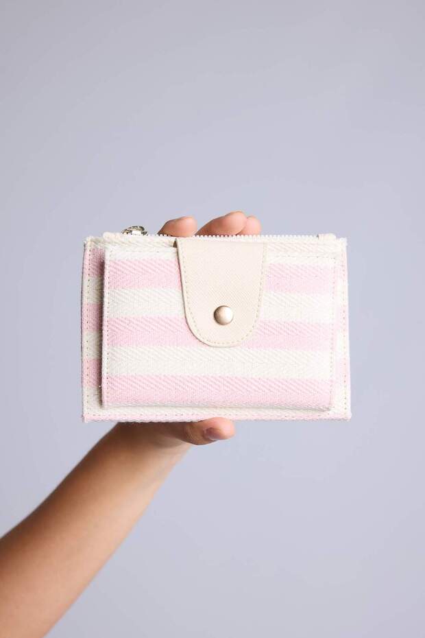 Women's Faux Leather Light Pink Wallet I2526Axns