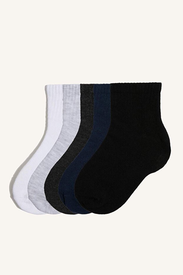 5 Pack Cotton Booties Socks for Boys I3284A8Ns