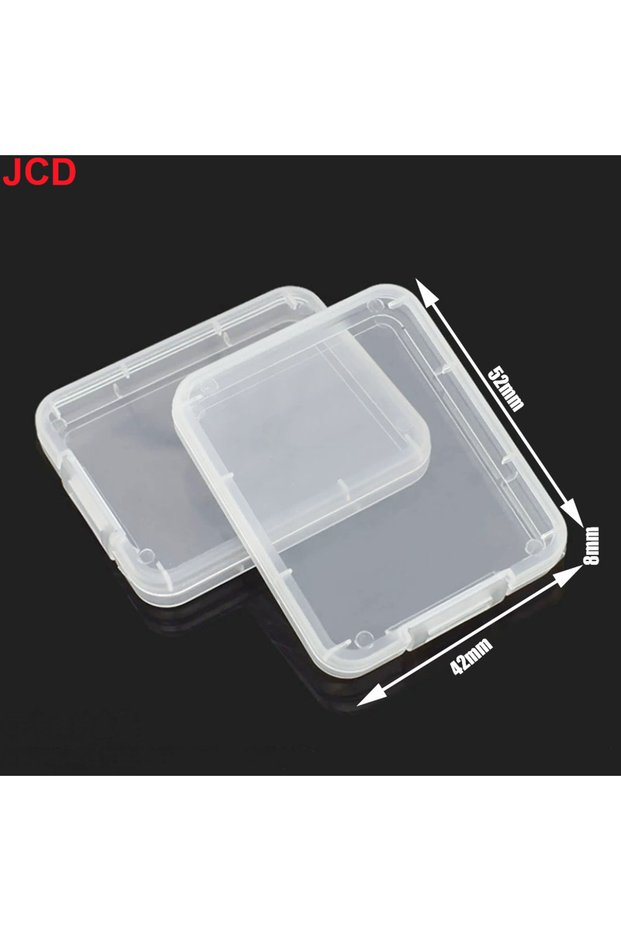 CF 10pcs 10pc Plastic Transparent Box For Phone TF Card Small White Box Memory Card Storage Box SD D