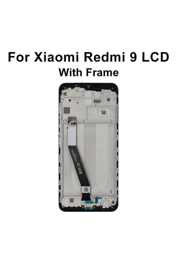 شاشة LCD سوداء مع إطار 6.53 بوصة عالية الجودة من نوع IPS لهاتف Redmi 9 M2004J19G مع لوحة لمس رقمية لهاتف Redmi 9 Di
