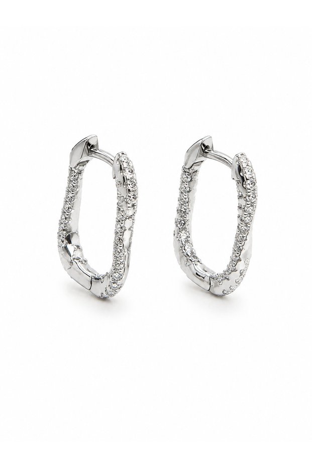 Velora Breeze Xuping Women's Steel Hoop Earrings Tarnish Resistant Silver Color