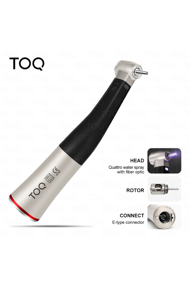 1 piece X95L Dental Red Ring Contra Angle Low Speed Handpiece 1:5 Fiber Optic Contra Angle For Unive