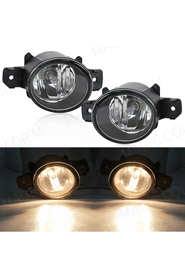 Halogen 2Pcs Car Fog Lamps Front Bumper Daytime Running Lights DRL For Nissan X-Trail Altima Sylphy