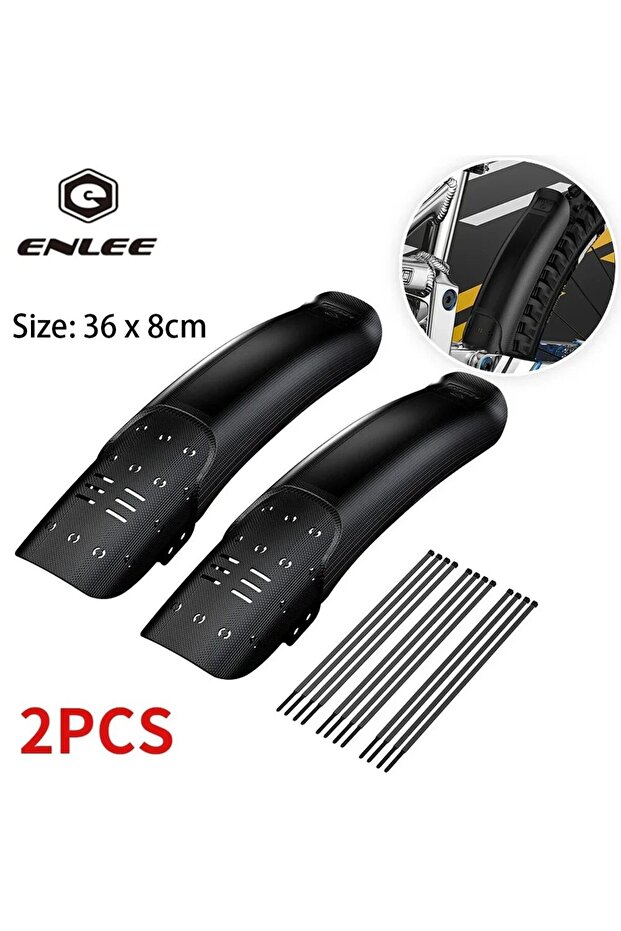 XQ778 2PCS 1/2PCS ENLEE Bike Hard Shell Fender Bicycle Front Rear Tire Wheel Mudguard MTB Bicycle Mu