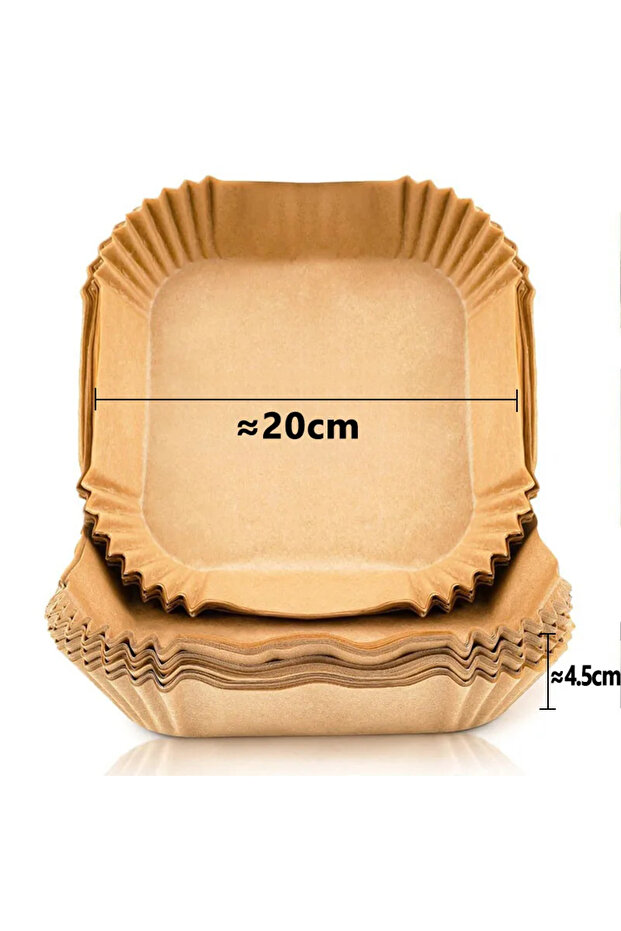 50pcs 20x4.5cm-Square 50/200PCS Kitchens Accessories Air Fryer Paper Kitchen Utensils Disposable Squ