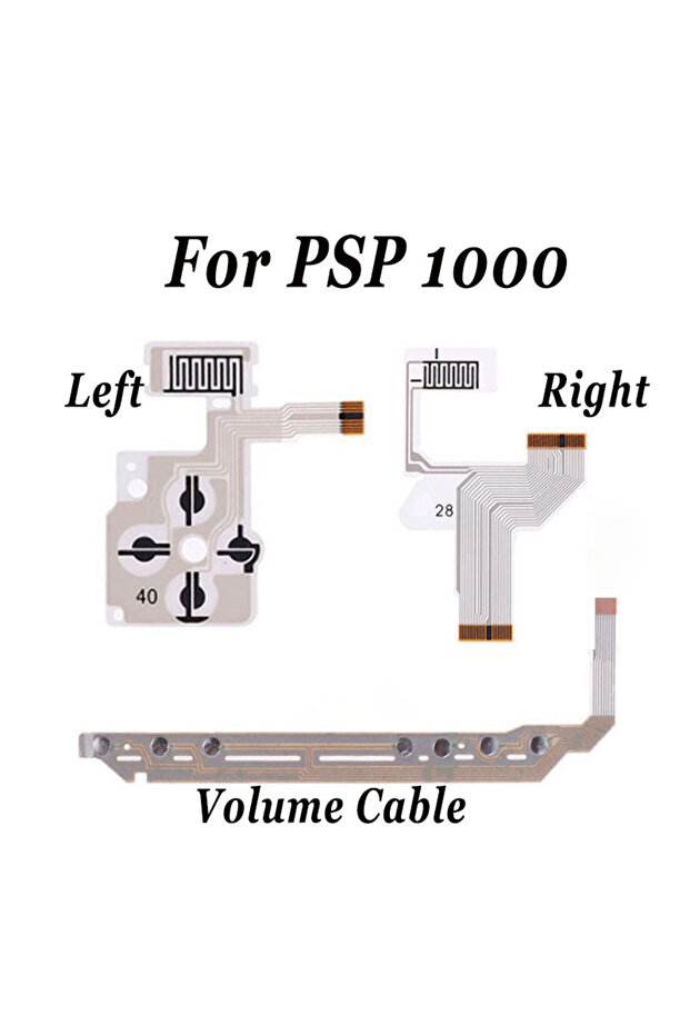 E-For PSP 1000 For PSP 1000 2000 3000 Game Controller Repair Keyboard Conductive Membrane Keys Left