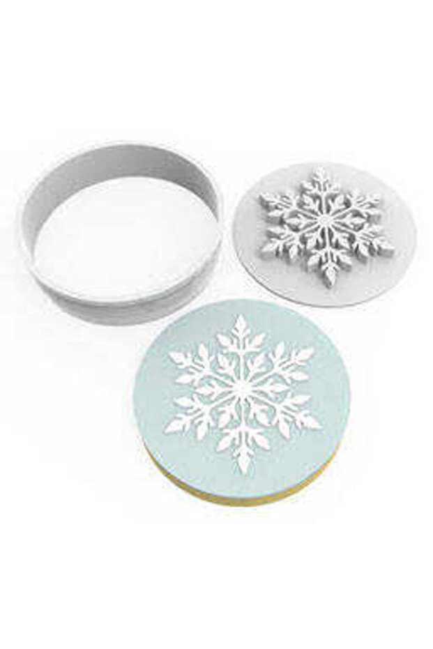 Cookie Mold Stamp & Cutter Set Snowflake