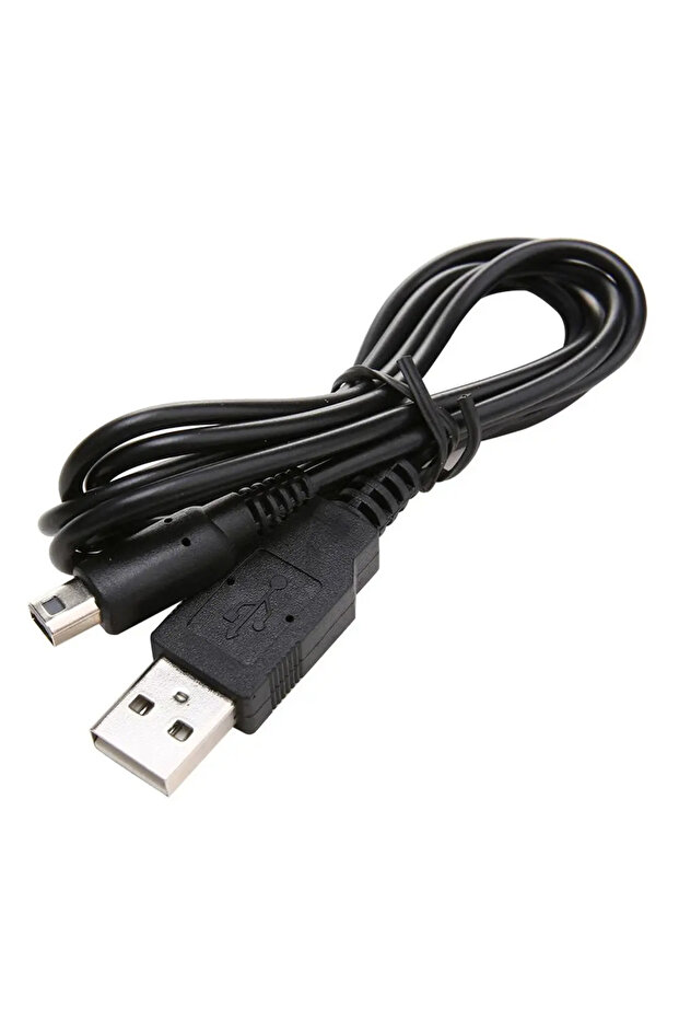 كابل شحن USB أسود اللون، 10 قطع، لشحن ونقل البيانات، متوافق مع أجهزة نينتندو DSi و3DS و2DS XL/LL ثلاثية الأبعاد الجديدة