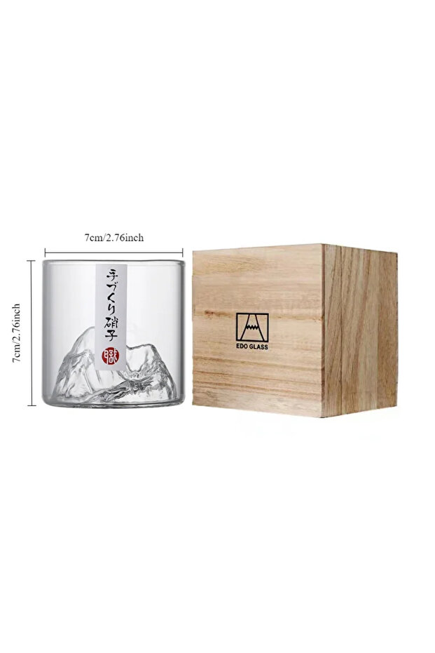 101-200ml 150ml C Japan 3D Mountain Whiskey Glass Glacier Old Fashioned Whisky Rock Glasses Whiskey-
