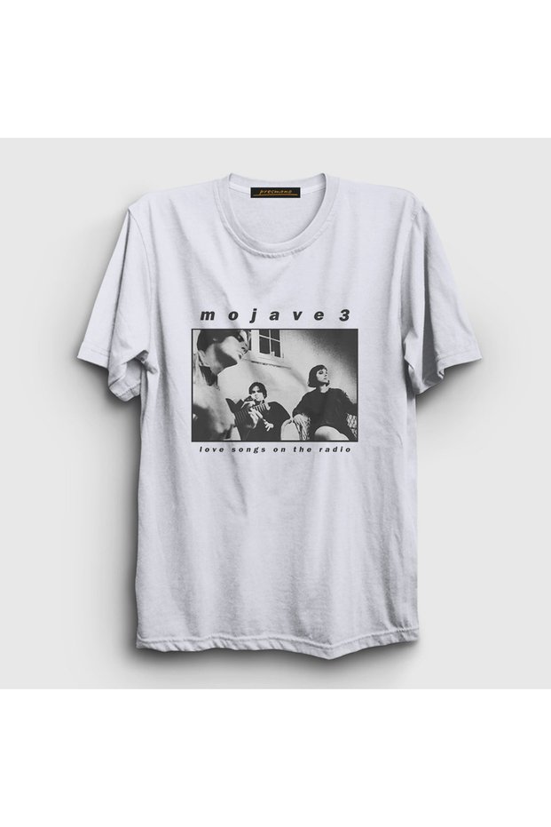Unisex White Love Songs on the Radio Mojave 3 T-Shirt 578800Tt