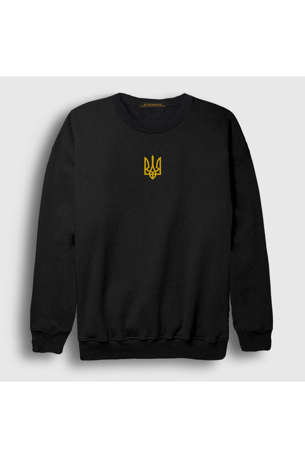 Unisex Black Coat of Arms Zelensky Ukraine Ukraine Sweatshirt 558933Tt