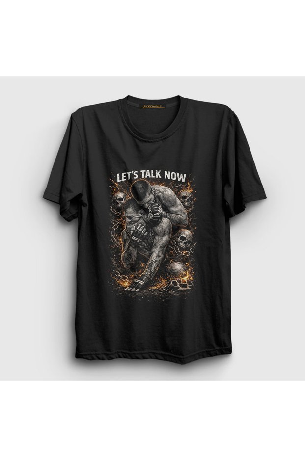 Unisex Black Let's Talk Now Ufc Mma Khabib Nurmagomedov T-Shirt 588023Tt