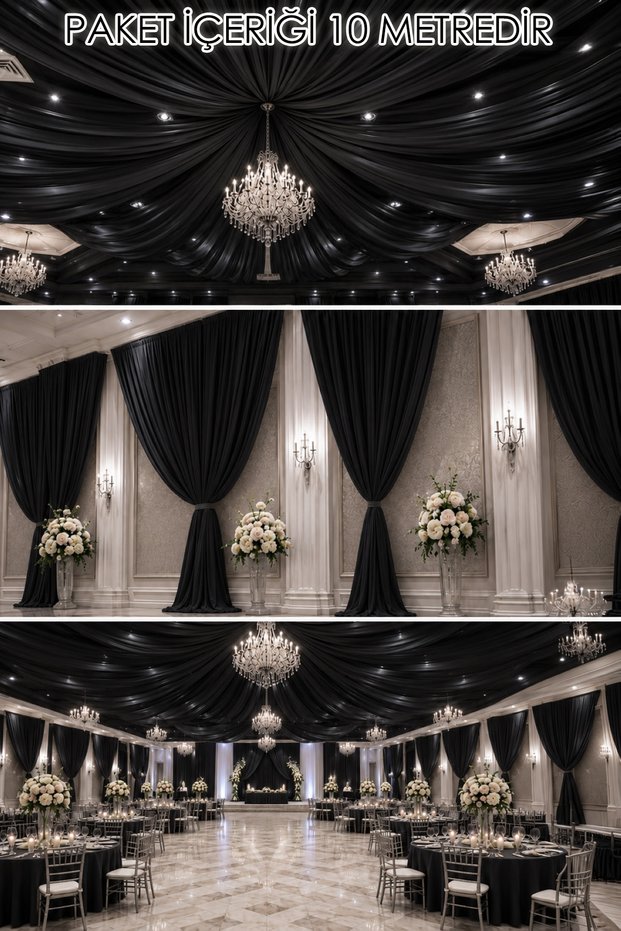 Decorative Fabric 10 Meters |   Decorative Fabric for Wedding, Event, Organization, and Party Decorations